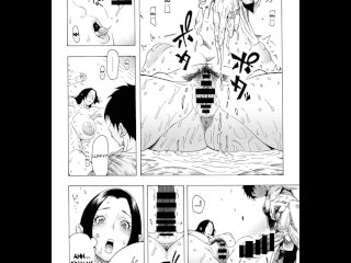 ONE PIECE - BOA HANCOCK_WITH LUFFY HAVING SEX IN A HOT SPRING /CUM INSIDE / GANGNANG