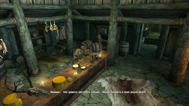 Skyrim meeting with a lesbian in a tavern and sex near the counter