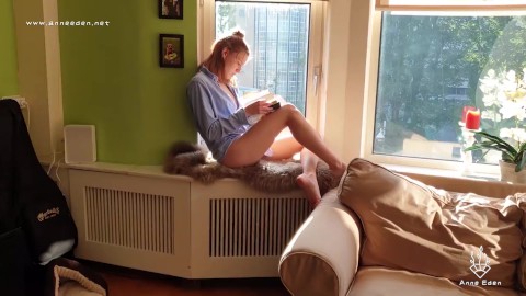 Naughty teen banged infront the window