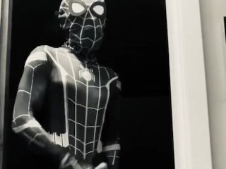 Dark Spider-Man Rubs His Big White DickAfter Gwen_Stacy Leaves