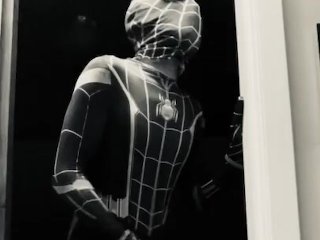 DarkSpider-Man Rubs His Big White_Dick After_Gwen Stacy Leaves