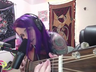 tattooed women, music, guitar, daddy