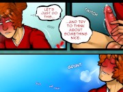 Preview 5 of Shy southern beaut fantasies about his boyfriend (Comic) Alkaline's Side