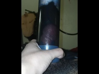 pumping, vertical video, cock, dick