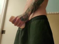 Sweat pants jerking off part 1