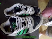 Preview 1 of Adidas Neo got 10 Cumshots (slowmotion)