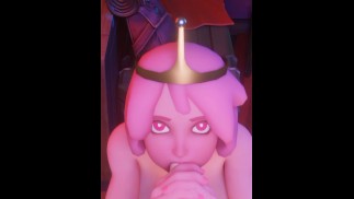 Bubblegum princess sucking