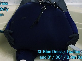 WWM - Blue Dress Mega Belly Inflation