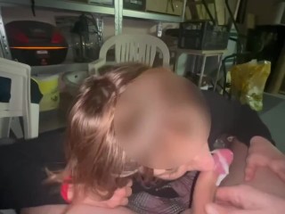 My Stepcousin Give Me a amazing blowjob with cum in mouth