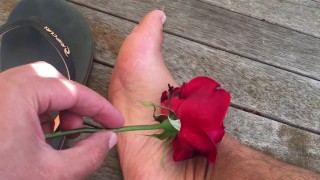 バラは私の足が赤いです-MANLYFOOT-フリップフロップライフ-オーストラリアのワイナリーを訪問ep 3 🌹