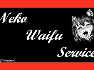 Неко Фиолетовая Сука Татуированная Вайфу служит Папе BJ-FJ