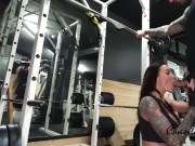 Preview 1 of 4K PERSONAL TRAINER breaks MY ASSHOLE in the gym during WORKOUT! ANAL CREAMPIE! ChantyChrys