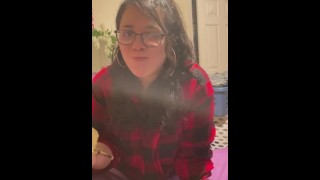 Practicing on a banana wishing it was you