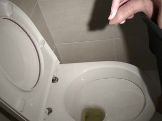 cock, teen, uncut cock, toilet