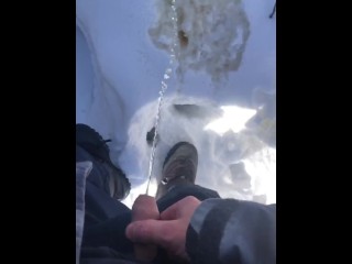 Solo Male POV Pissing Compilation from my Weekend of Spring Break Camping 2022