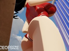 Momo has a hidden quirk [Giantess Growth] - Screenshot 5 of 16 - Mmd Giantess