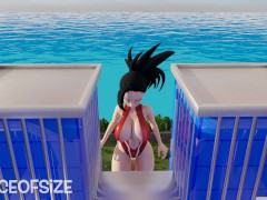 Momo has a hidden quirk [Giantess Growth] - Screenshot 8 of 16 - Giantess Hentai