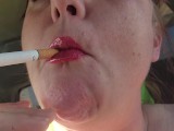 Extreme closeup smoking corktip!