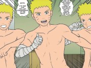 Preview 1 of Naruto Hinata's Dairy pt. 2 - Naruto and clones Mercilessly fuck wife in all holes - Hard Anal Gang