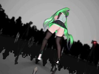 MMD HENTAI DANCE LAMB. TDAREMAKE GREEN HAIR COLOR EDIT_SMIXIX