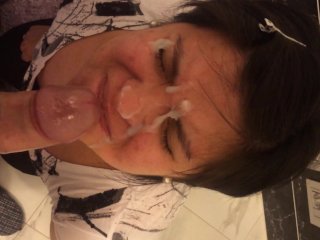 huge facial, amateur, amateur milf, amateur facial