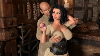 Развратная Деревня #08 Старик Хочет Сделать Ее Своей Покорной Шлюхой