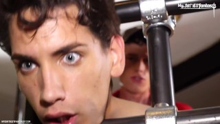 Czech Twink Is Chained And Tortured By A Big Cock Master Who Drills His Asshole And Mouth