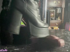 pov femdom cock and ball trample