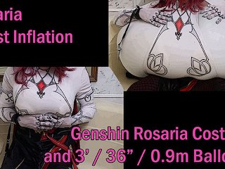rosaria, chest inflation, fat, waterweightmate