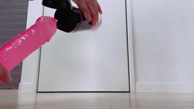 【無修整初ディルド】1/2 ヤリマン初ディルド♡初めてのディルドは太すぎたけど頑張って入れたら気持ちよかった♡♡