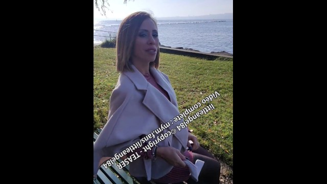 Littleangel84 - Pipe Super Risquée Au Lac Leman et Creampie Dans La Campagne Suisse