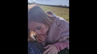 MySearchPassion - Littleangel84 - Pipe super risquée au lac leman et creampie dans la campagne Suisse