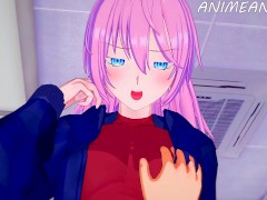 Shikimori-San Gives You A Sloppy Blowjob Until Cum in Mouth - Anime Hentai