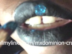 sexy black lips
