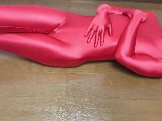 zentai, shiny spandex, 全身タイツ, solo male