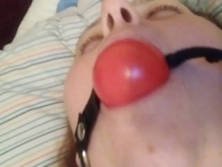 Big titty pepper gagging herself