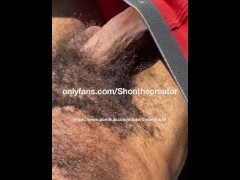 Amateur Guy Publicly Stroking & Beating His Big Dick In The Car