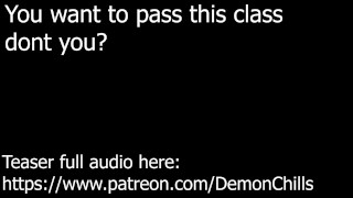 AUDIO ONLY - Fucking your hot teacher to pass the class teaser