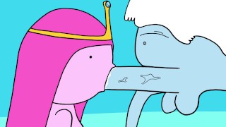 Princess Bubblegum se folla al Ice King