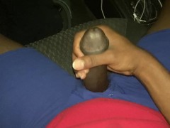 I busted a huge nut while my neighbors were walking inside their house