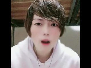 うさみみイケメン日本人のエアディープキス！よだれ垂らして痙攣絶頂！030