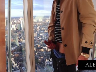 Hunk business man Shard London 9 inch cock