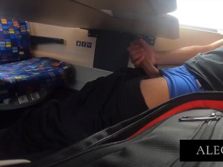 Jerking Cock Off on Public Train_on the Way_to a Booty_Call