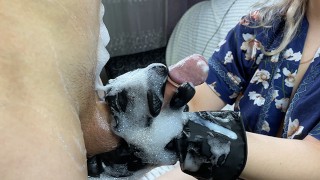 handjob with cumshot closeup homemade