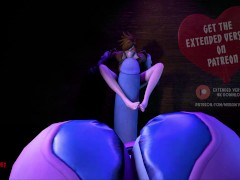Widowmaker Towers Over Tracer (Size Difference / Futa Domination)