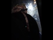 Preview 2 of My friends home sucked my dick at the bus stop with a car watching