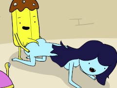 Princess Bubblegum and Marceline Fuck a Banana Guard