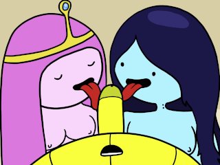 princess bubblegum, ffm, big tits, animation