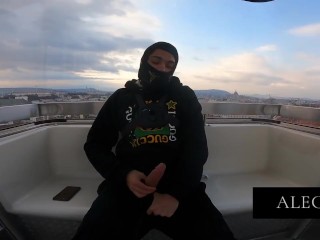 Public Jerk off in Budapest Eye