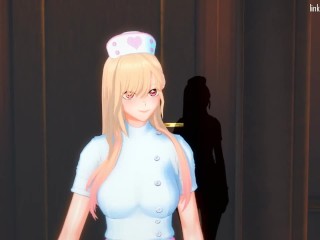 Marin Kitagawa Est Une Infirmière Coquine Qui Donne un Massage Très érotique my Dress up Darling 3D